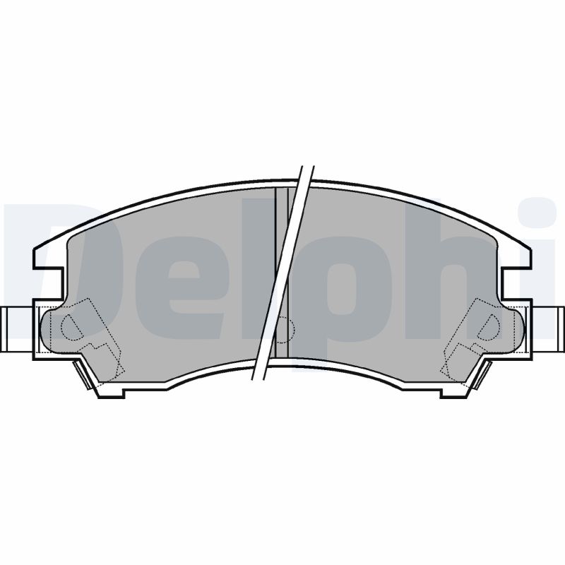 set placute frana,frana disc LP547 DELPHI