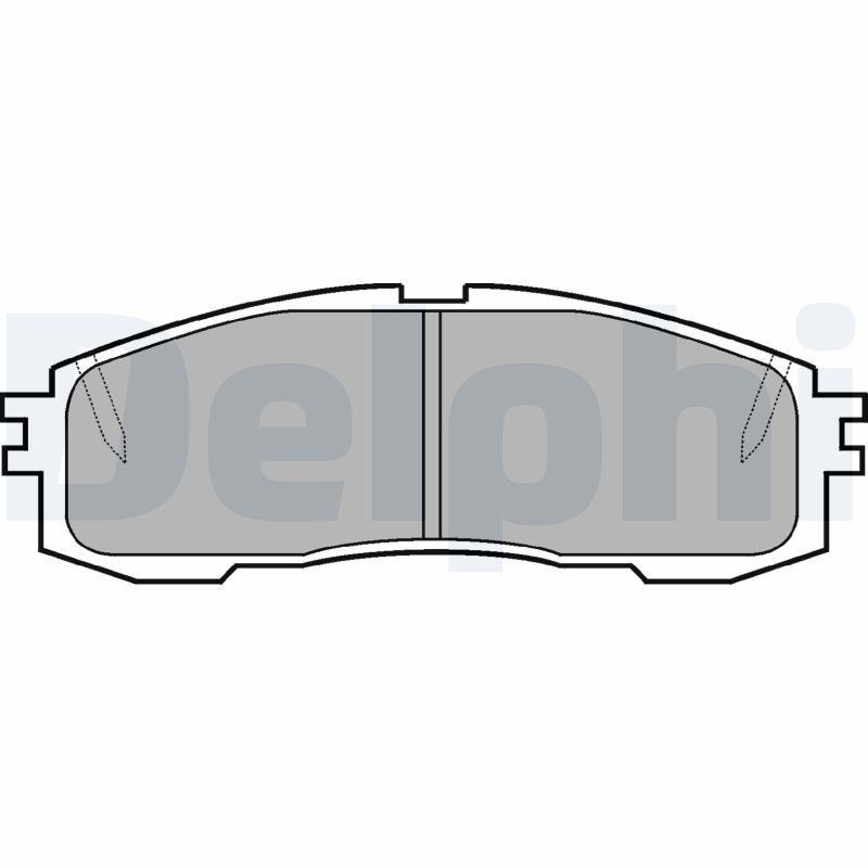 set placute frana,frana disc LP577 DELPHI