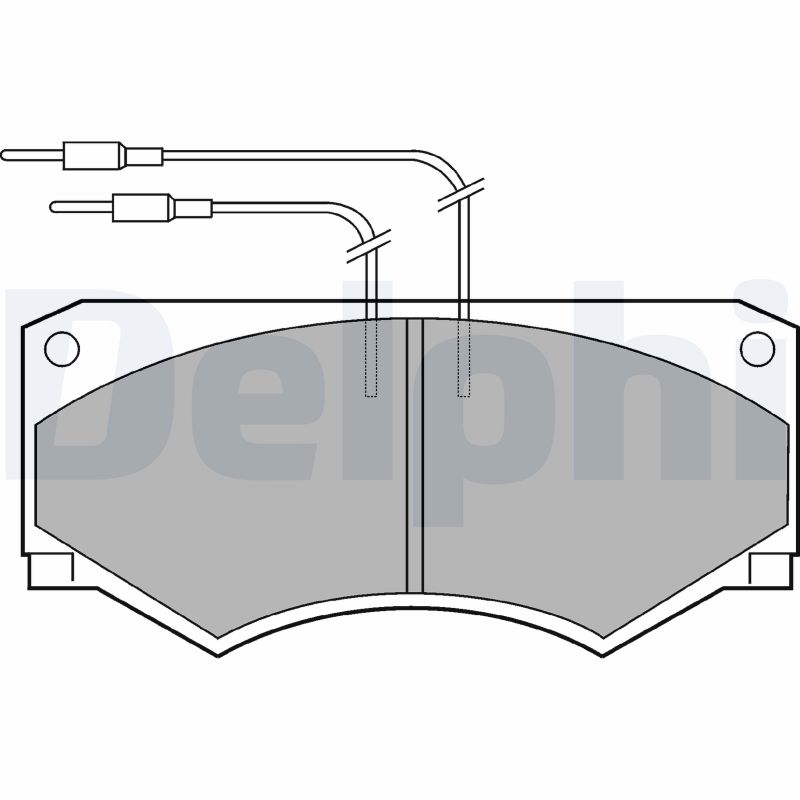 set placute frana,frana disc LP583 DELPHI
