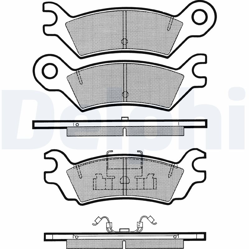 set placute frana,frana disc LP631 DELPHI