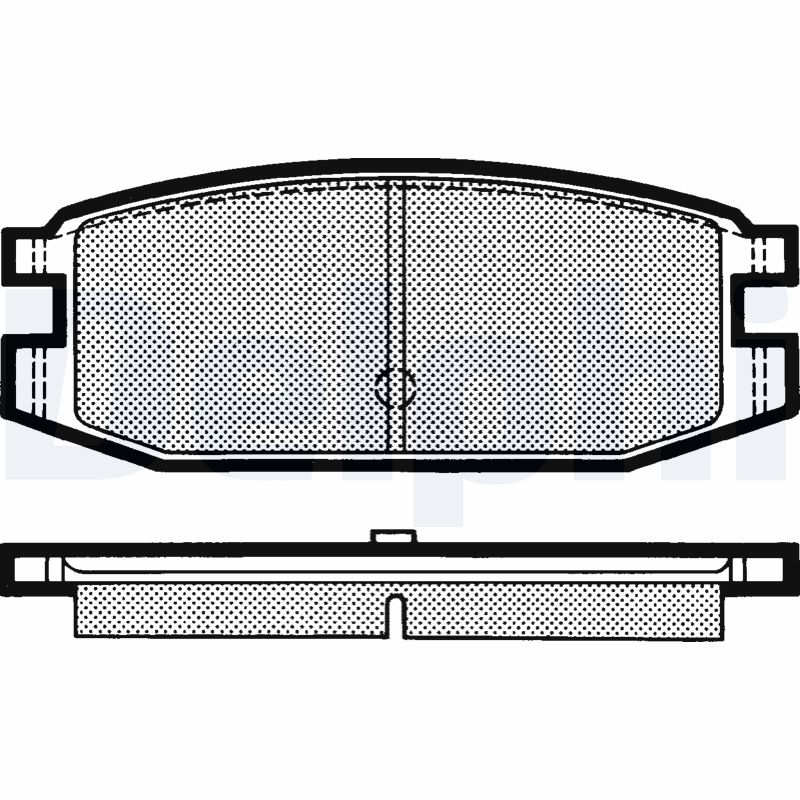 set placute frana,frana disc LP641 DELPHI