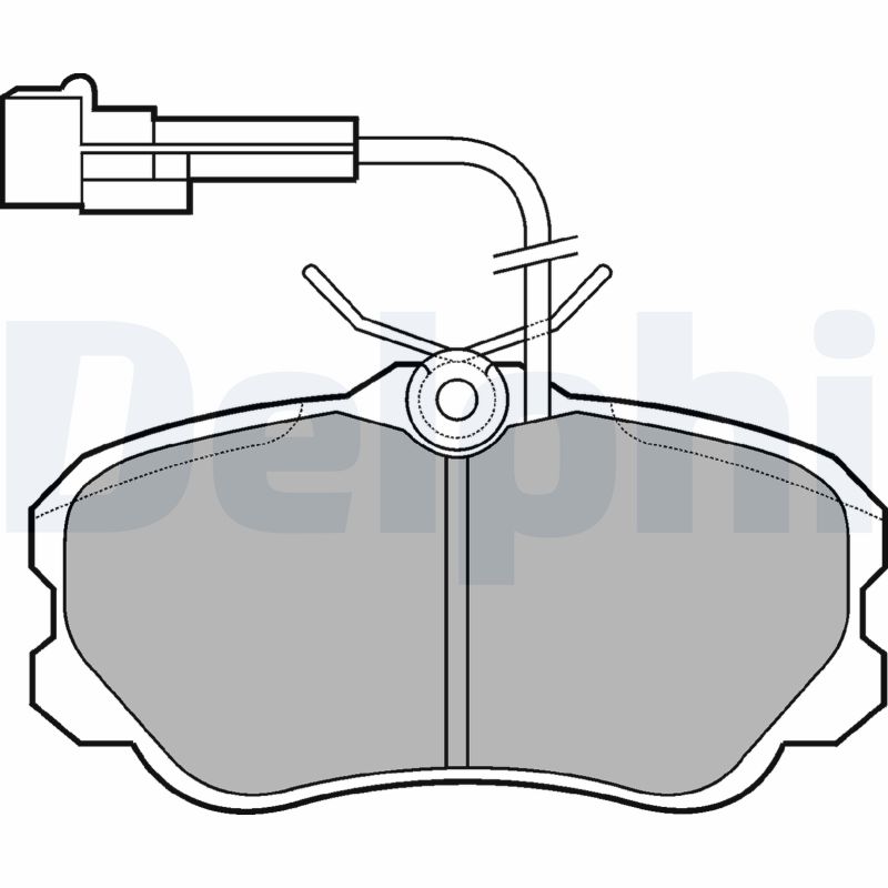 set placute frana,frana disc LP644 DELPHI