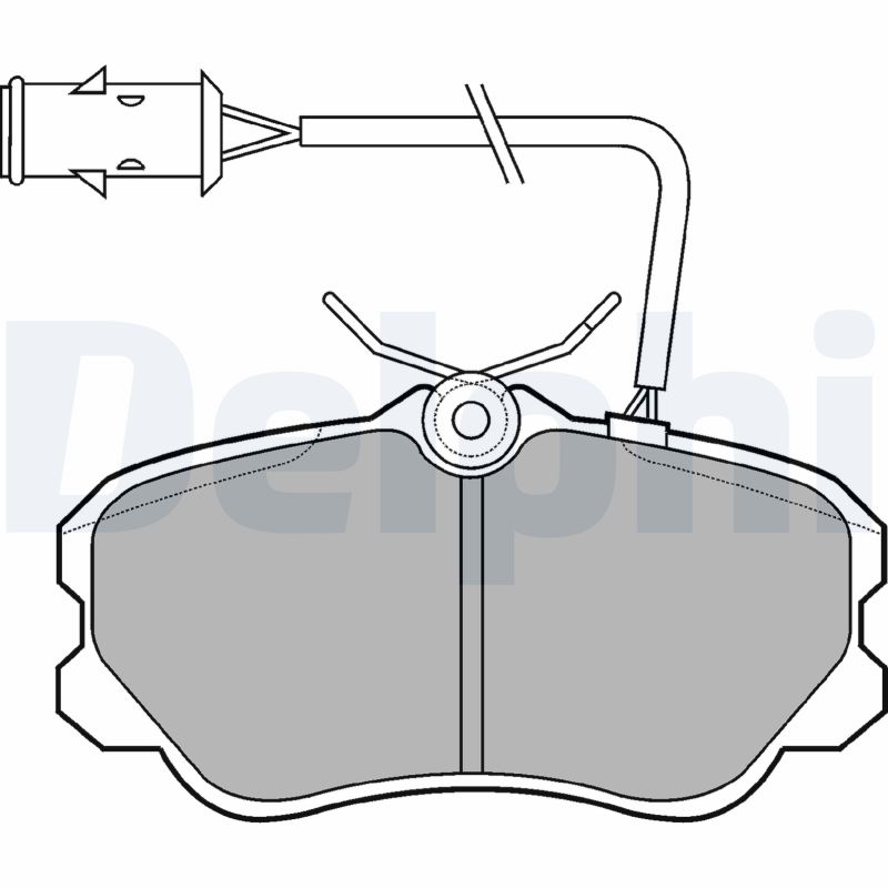 set placute frana,frana disc LP693 DELPHI