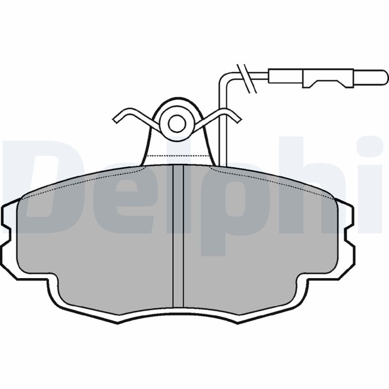 set placute frana,frana disc LP695 DELPHI