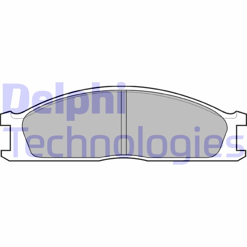 Set placute frana,frana disc LP726 DELPHI