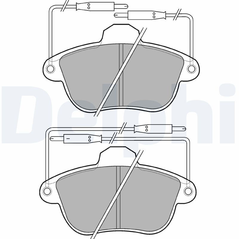 set placute frana,frana disc LP741 DELPHI