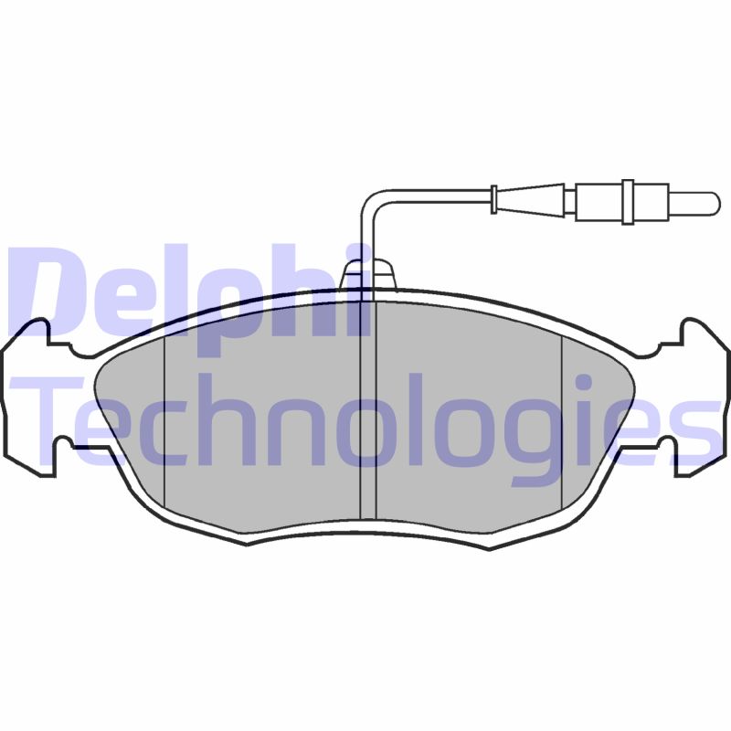 Set placute frana,frana disc LP793 DELPHI