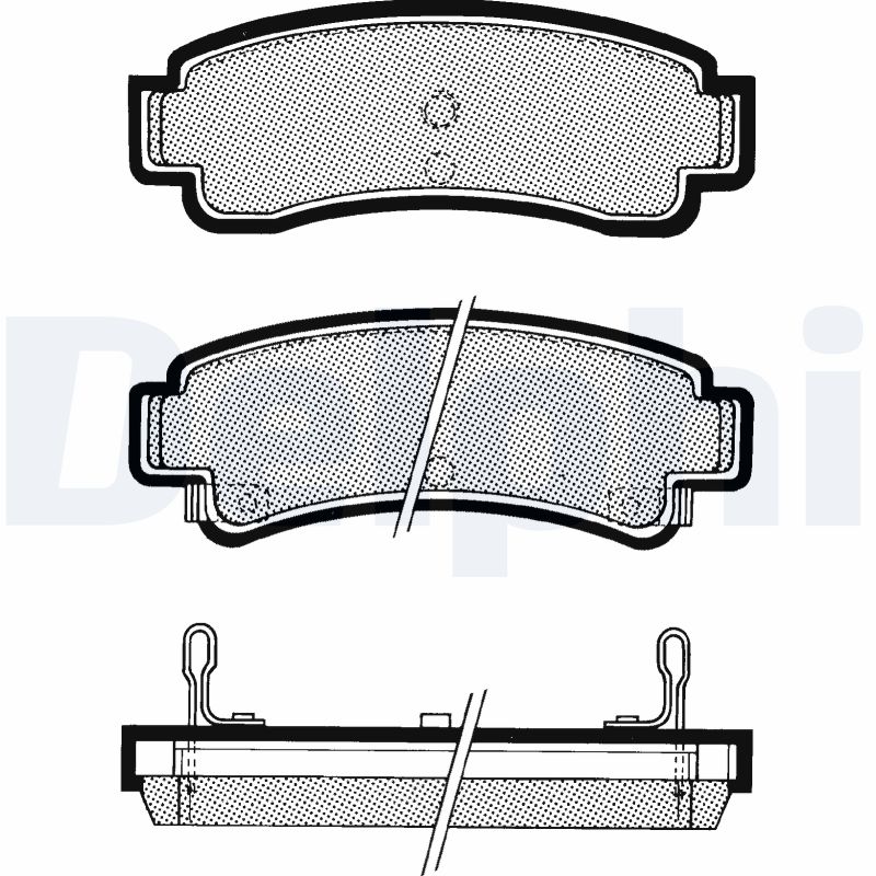 set placute frana,frana disc LP807 DELPHI
