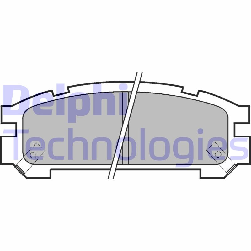 Set placute frana,frana disc LP814 DELPHI