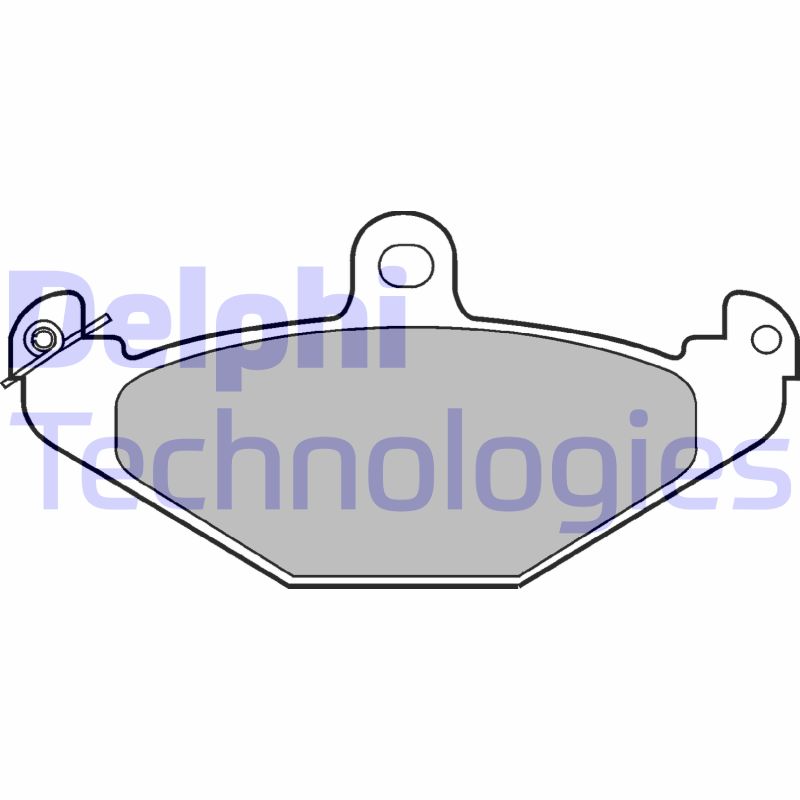 Set placute frana,frana disc LP821 DELPHI