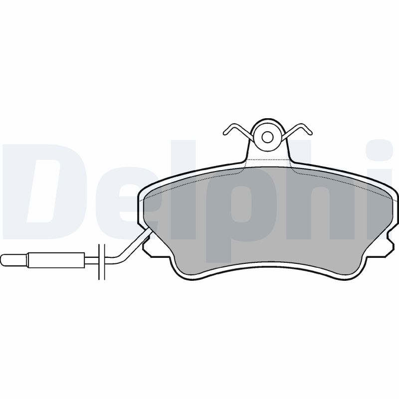 set placute frana,frana disc LP822 DELPHI