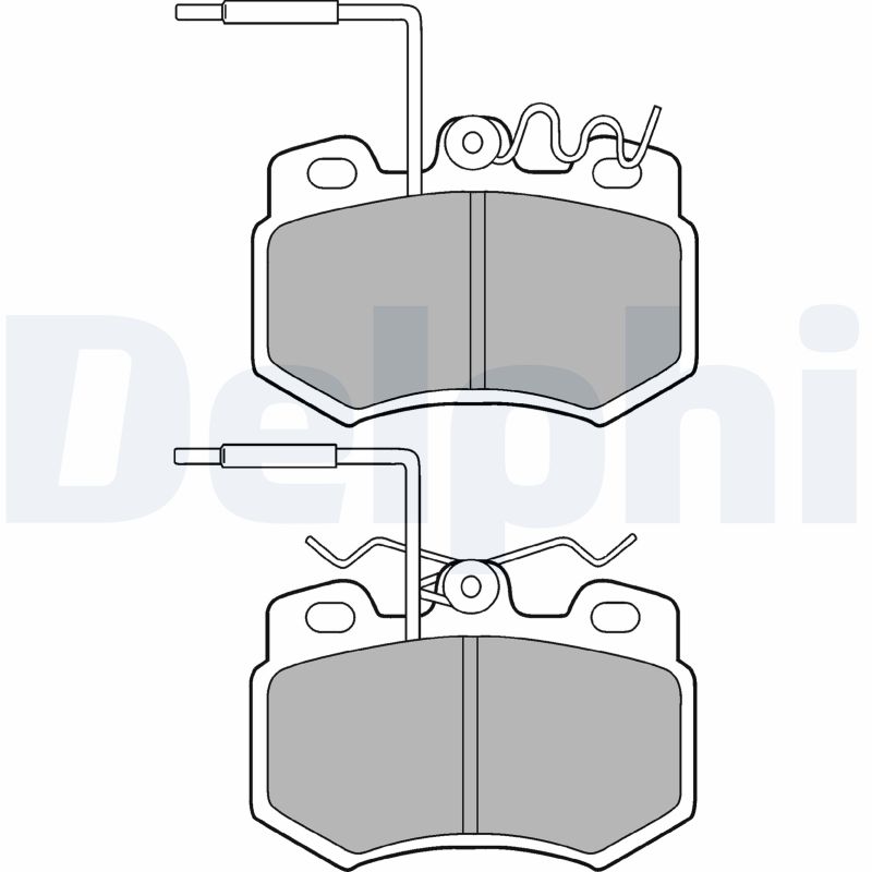 set placute frana,frana disc LP823 DELPHI