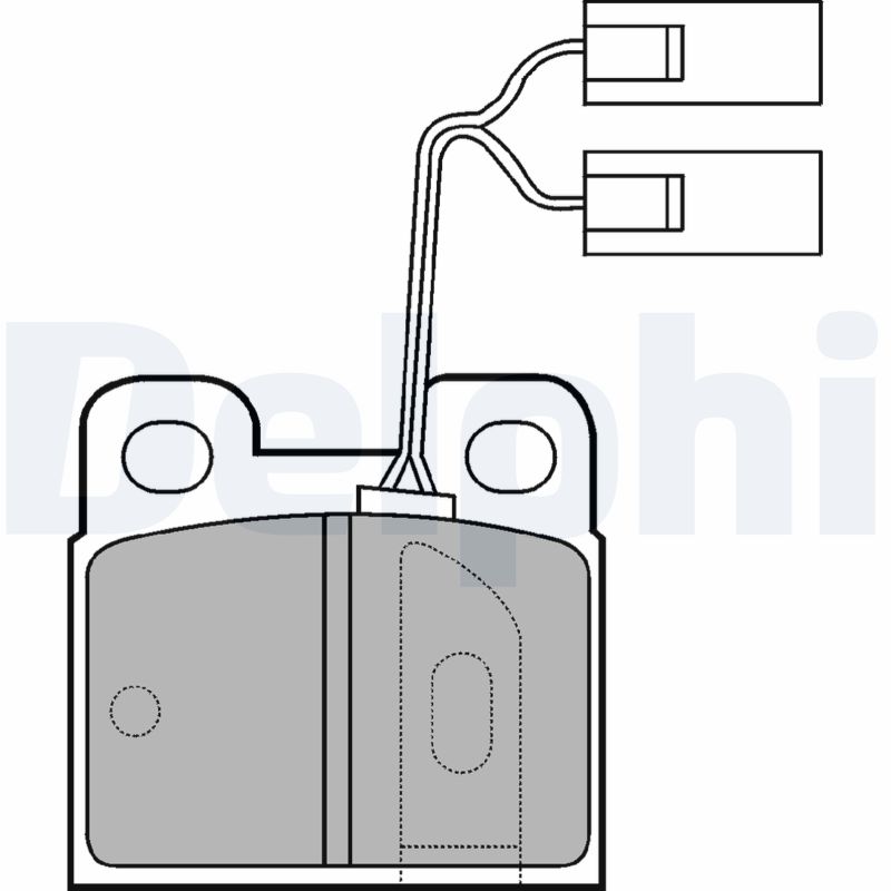 set placute frana,frana disc LP824 DELPHI