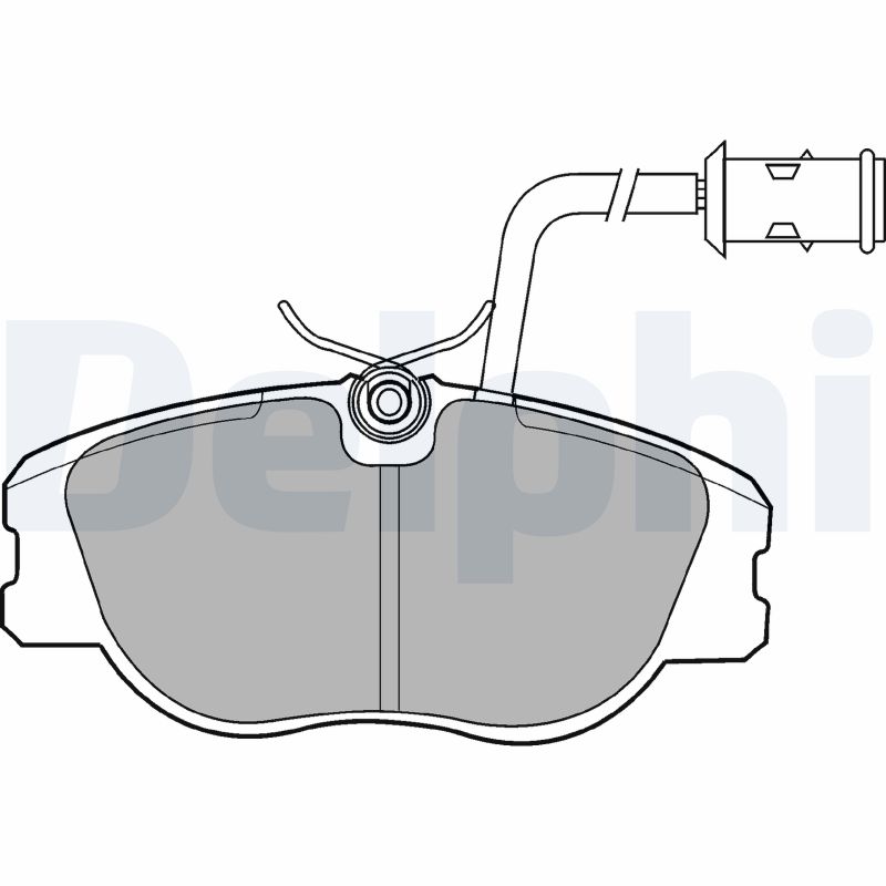 set placute frana,frana disc LP856 DELPHI