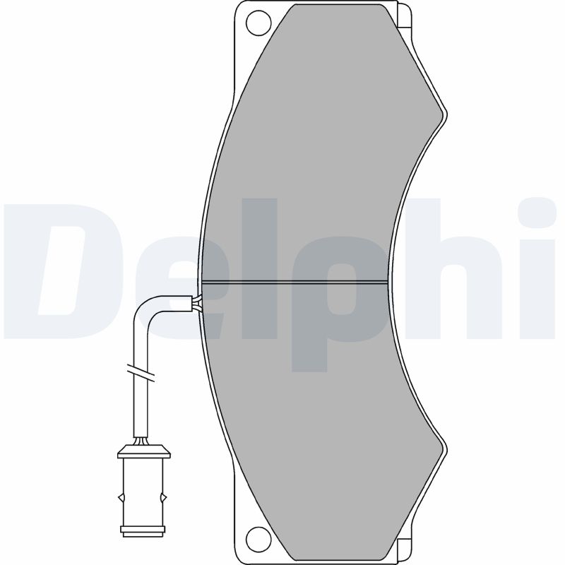 set placute frana,frana disc LP857 DELPHI