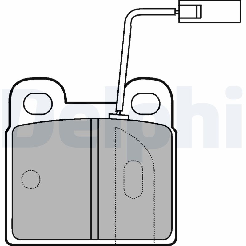 set placute frana,frana disc LP874 DELPHI