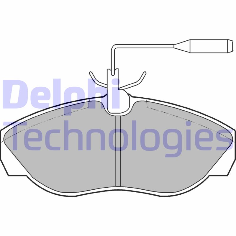 Set placute frana,frana disc LP877 DELPHI