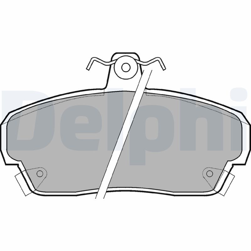 set placute frana,frana disc LP879 DELPHI