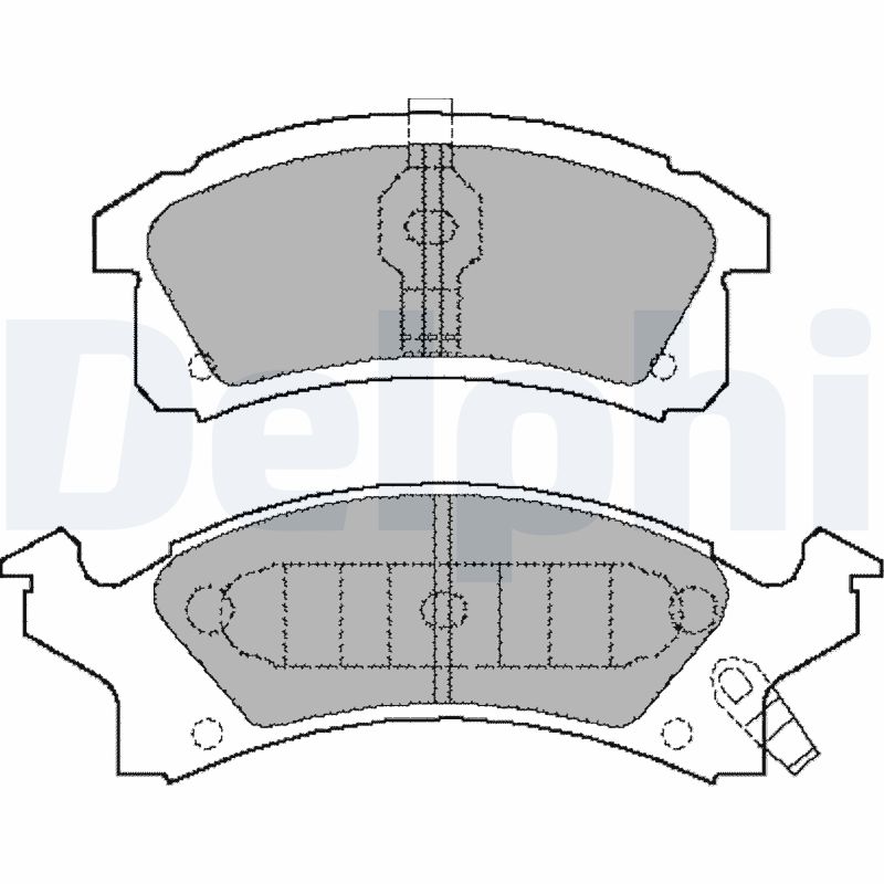set placute frana,frana disc LP898 DELPHI