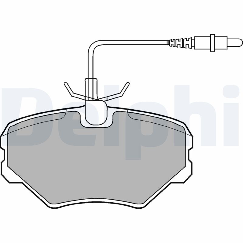 set placute frana,frana disc LP917 DELPHI