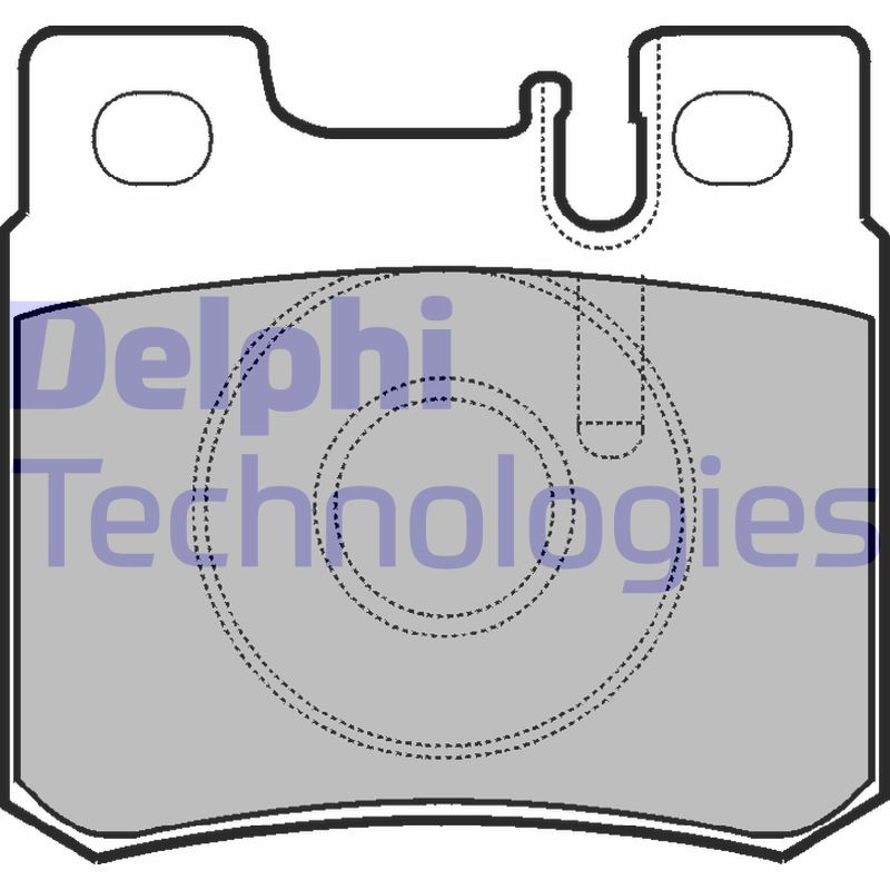 Set placute frana,frana disc LP946 DELPHI