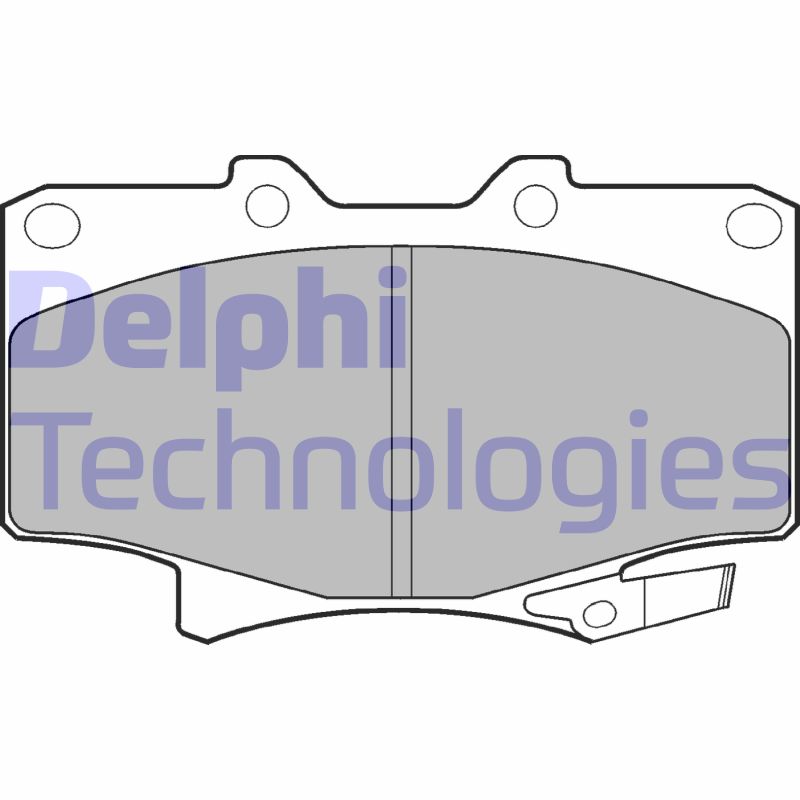 Set placute frana,frana disc LP962 DELPHI