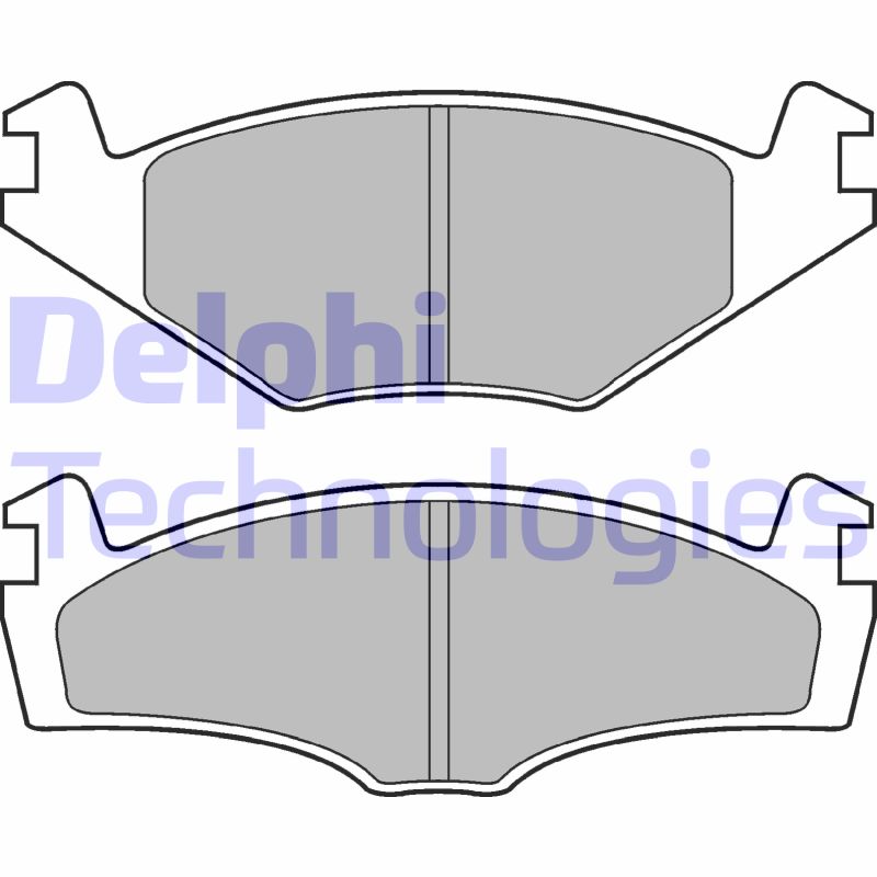 Set placute frana,frana disc LP979 DELPHI