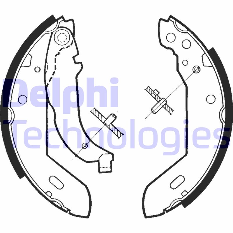 Set saboti frana LS1329 DELPHI