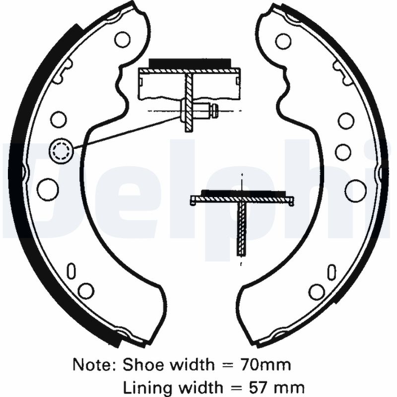 Set saboti frana LS1419 DELPHI
