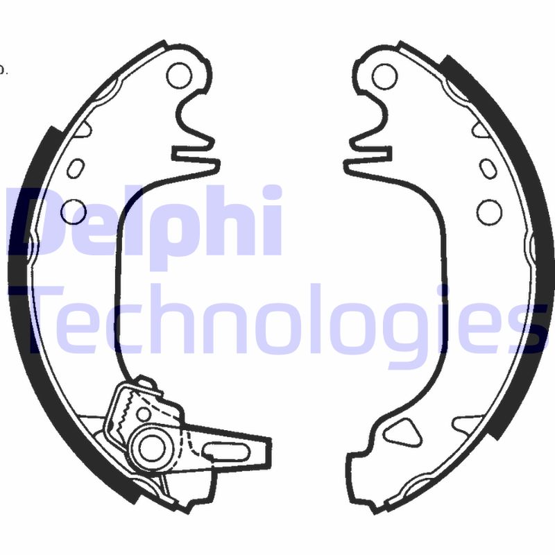 Set saboti frana LS1423 DELPHI