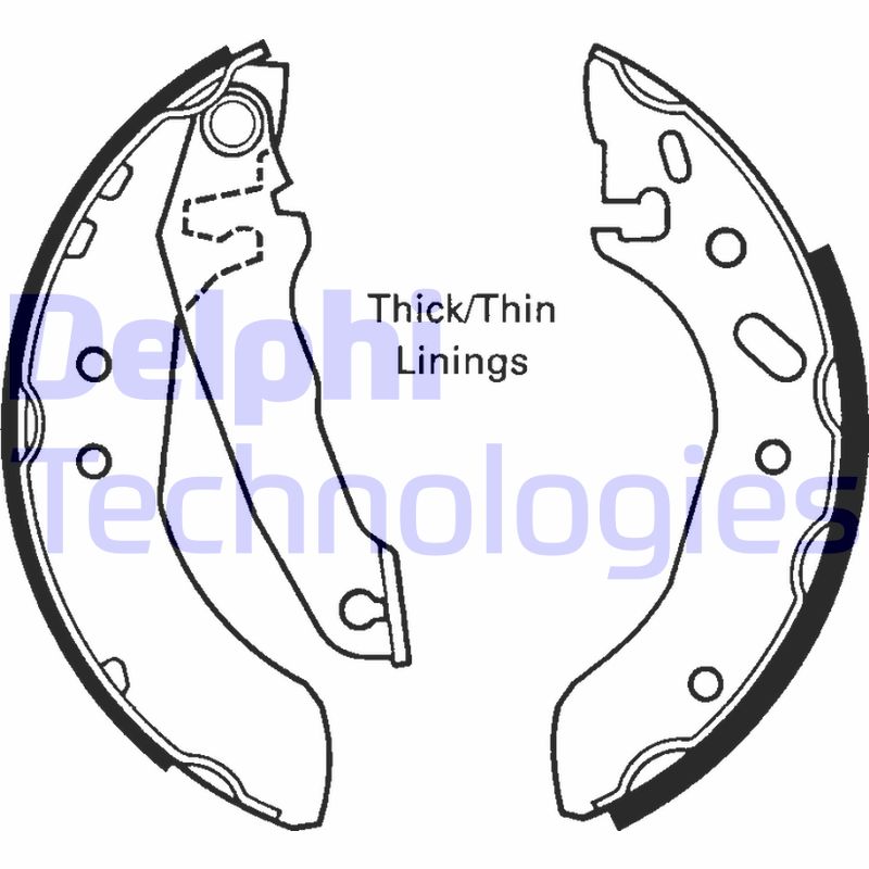 Set saboti frana LS1616 DELPHI