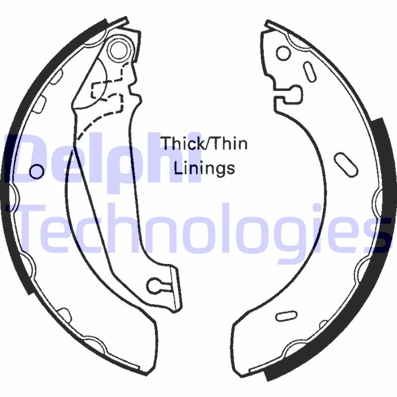 Set saboti frana LS1617 DELPHI