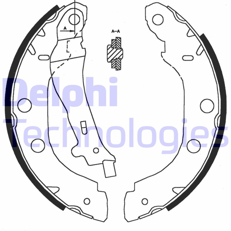 Set saboti frana LS1828 DELPHI