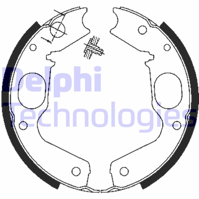 Set saboti frana, frana de mana LS1898 DELPHI