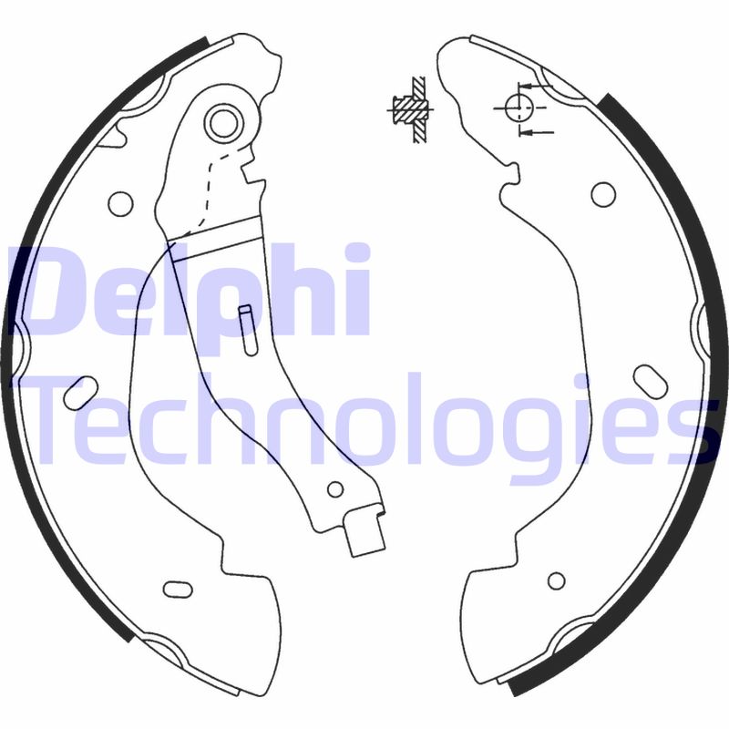 Set saboti frana LS1915 DELPHI