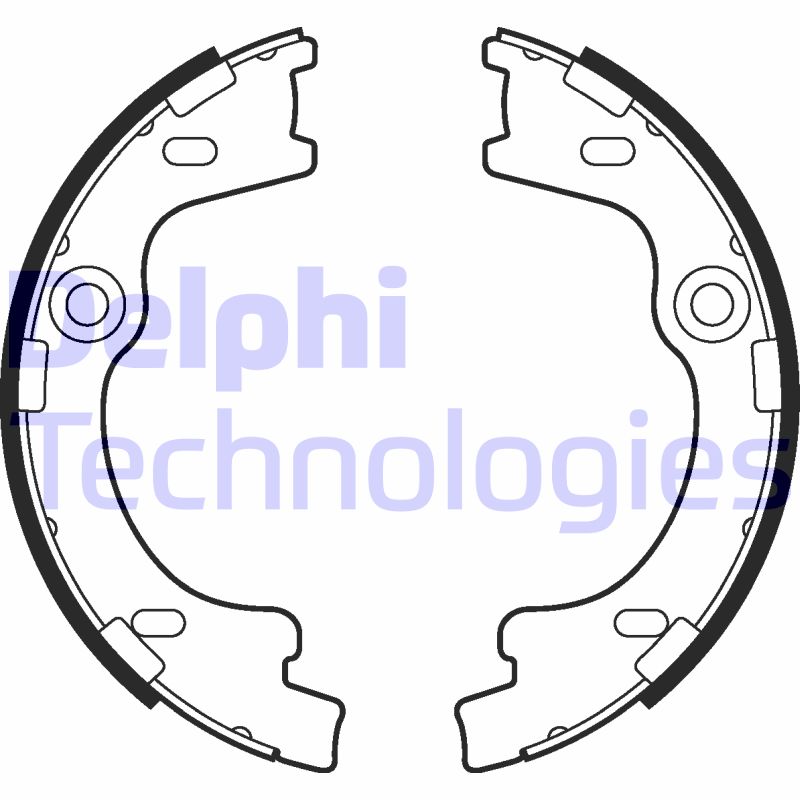 Set saboti frana, frana de mana LS2012 DELPHI