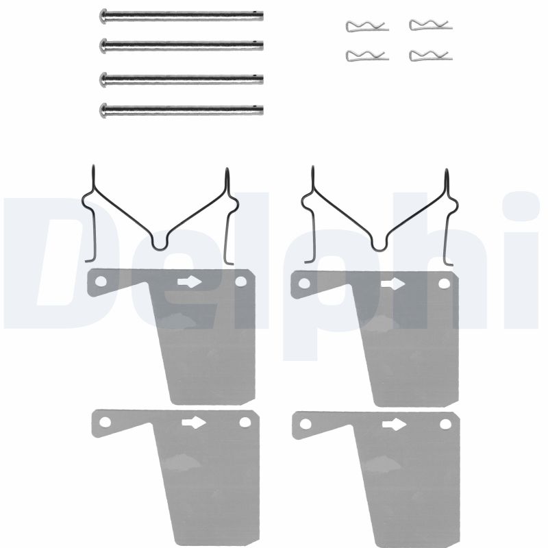 Set accesorii, placute frana LX0028 DELPHI