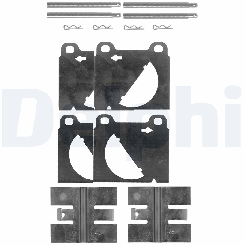Set accesorii, placute frana LX0105 DELPHI