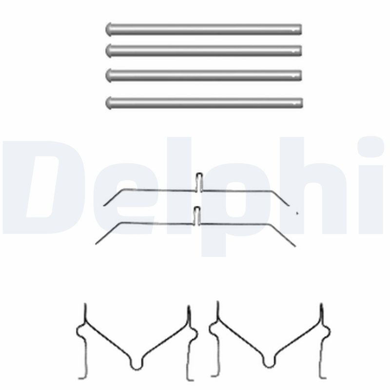 Set accesorii, placute frana LX0470 DELPHI