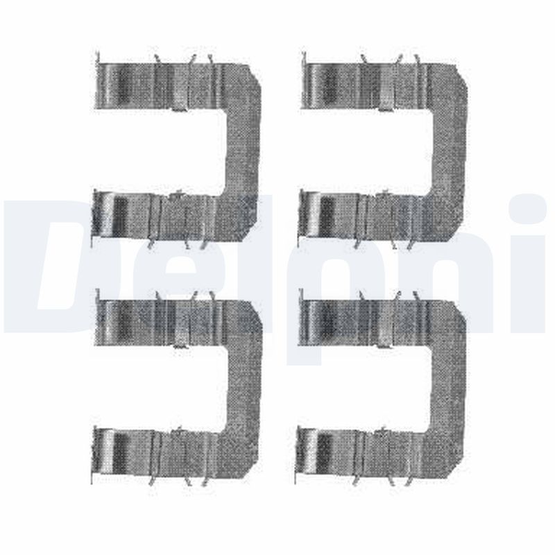 Set accesorii, placute frana LX0483 DELPHI