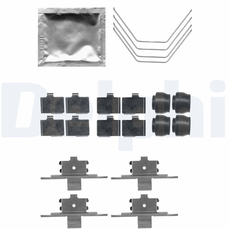 Set accesorii, placute frana LX0521 DELPHI