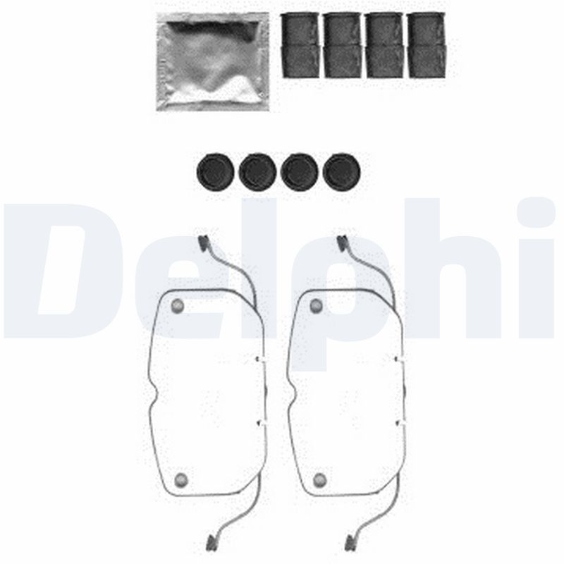 Set accesorii, placute frana LX0574 DELPHI