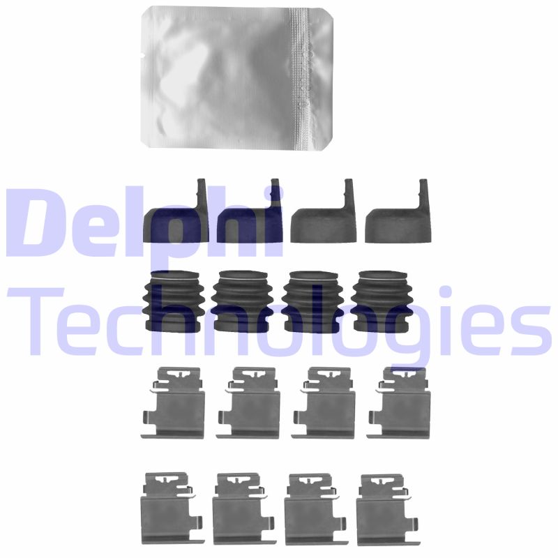 Set accesorii, placute frana LX0639 DELPHI