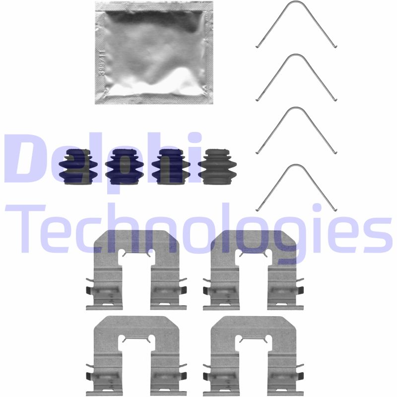 Set accesorii, placute frana LX0716 DELPHI