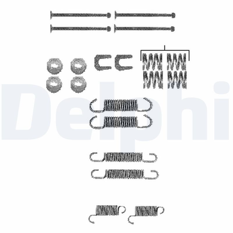 Set accesorii, sabot de frana LY1347 DELPHI