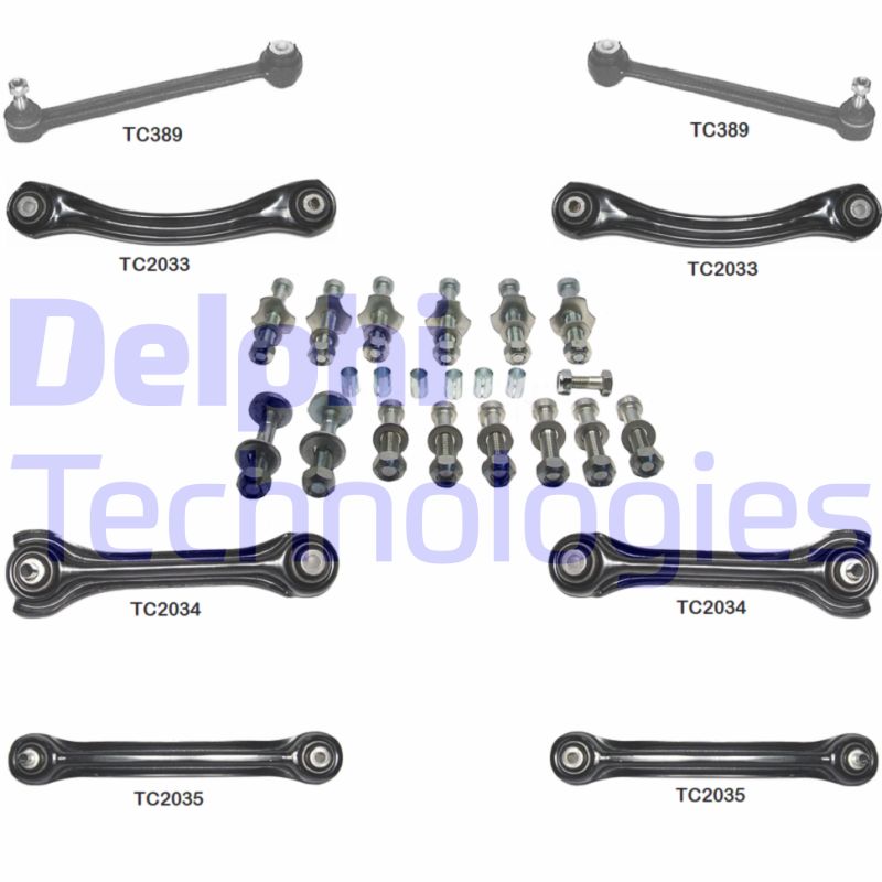 Set reparatie, bara stabilizatoare TC1600KIT DELPHI