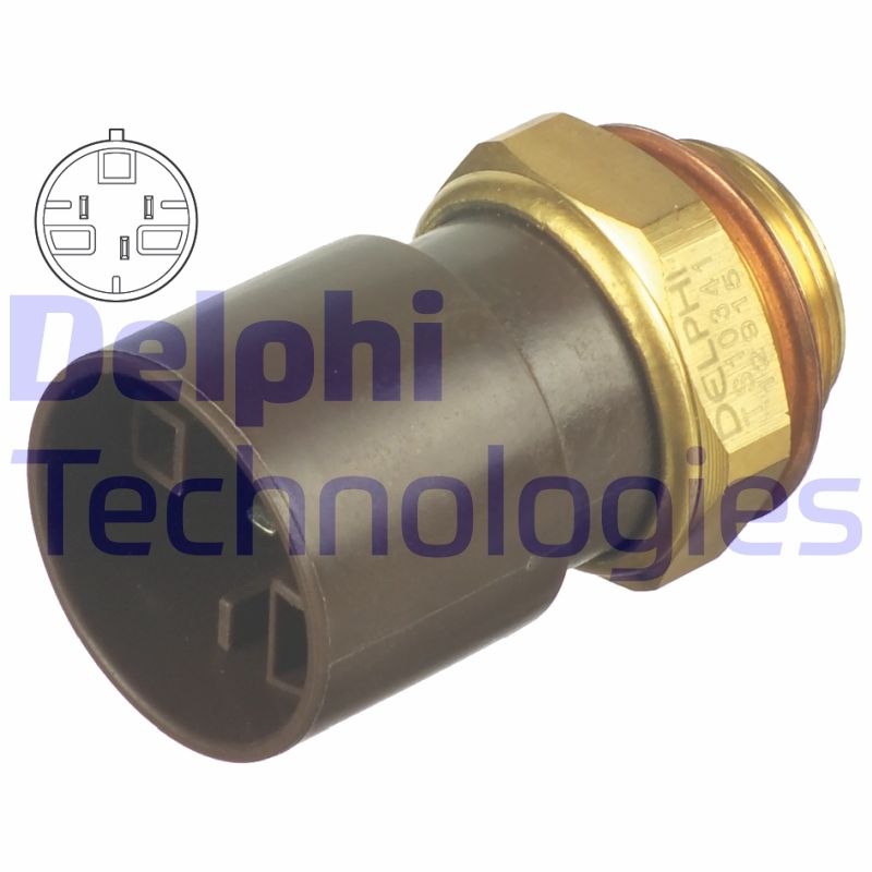 Comutator temperatura, ventilator radiator TS10341 DELPHI