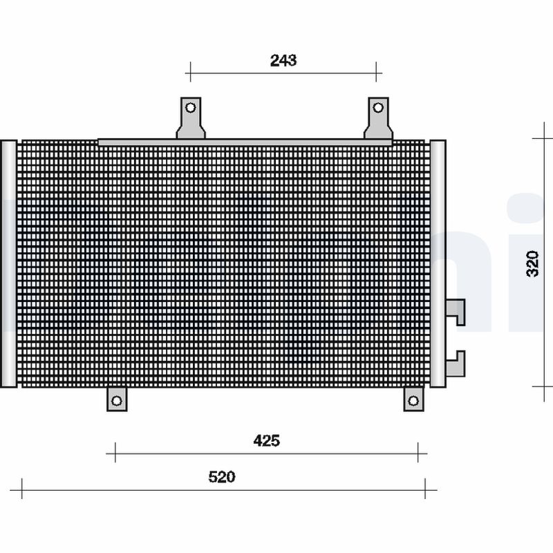 Condensator, climatizare TSP0225001 DELPHI