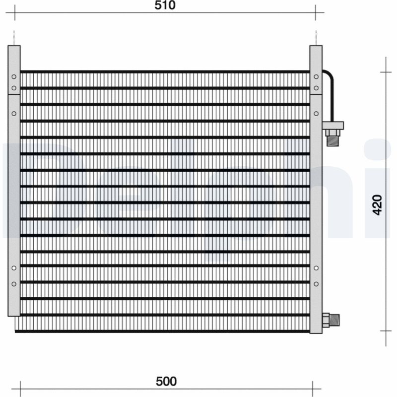 Condensator, climatizare TSP0225003 DELPHI