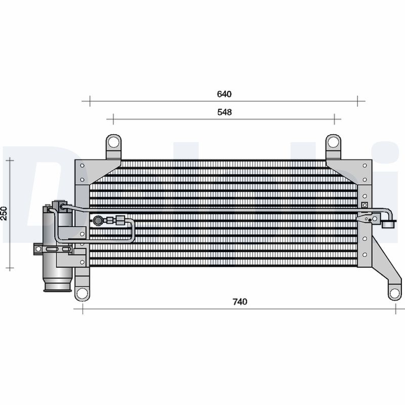 Condensator, climatizare TSP0225004 DELPHI